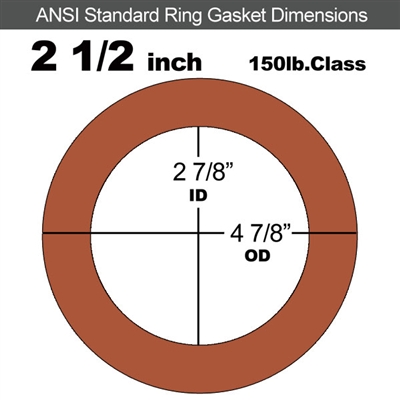 Style 7106 Standard ANSI/ASME Flange Commercial Neoprene Ring Gasket #150 